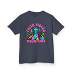 Faith Moves Mountains Kids T-Shirt