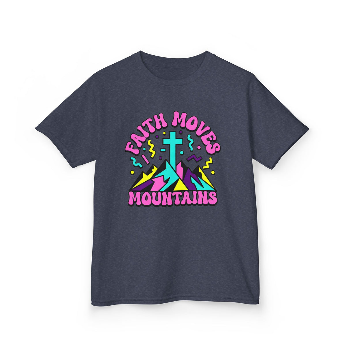 Faith Moves Mountains Kids T-Shirt