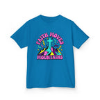 Faith Moves Mountains Kids T-Shirt