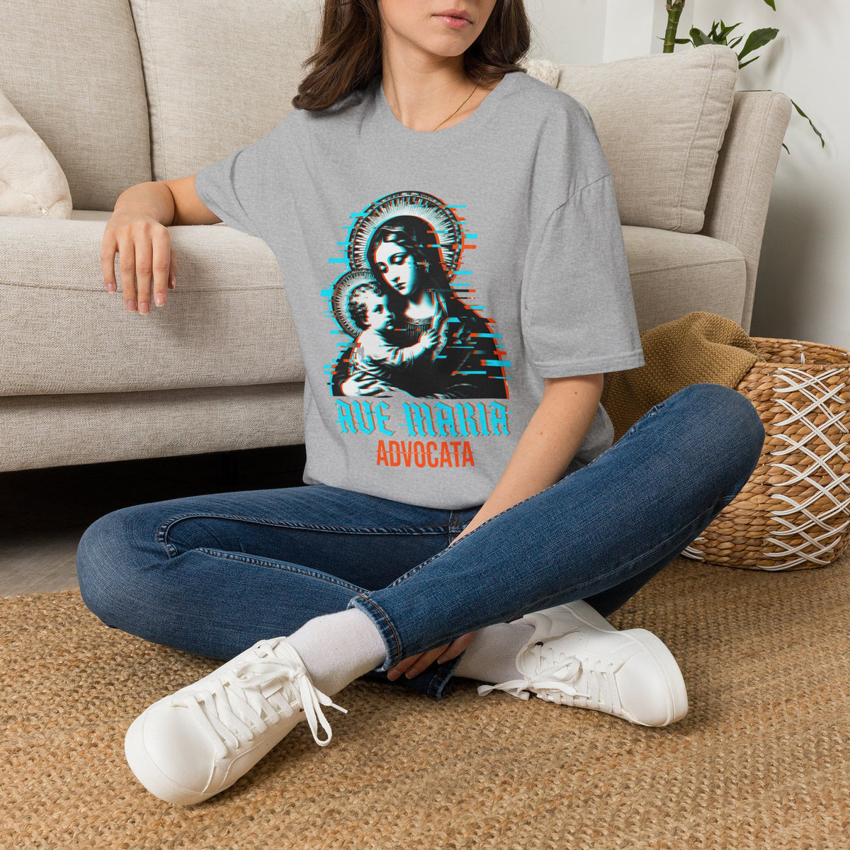 Ave Maria Advocata Glitch T-Shirt