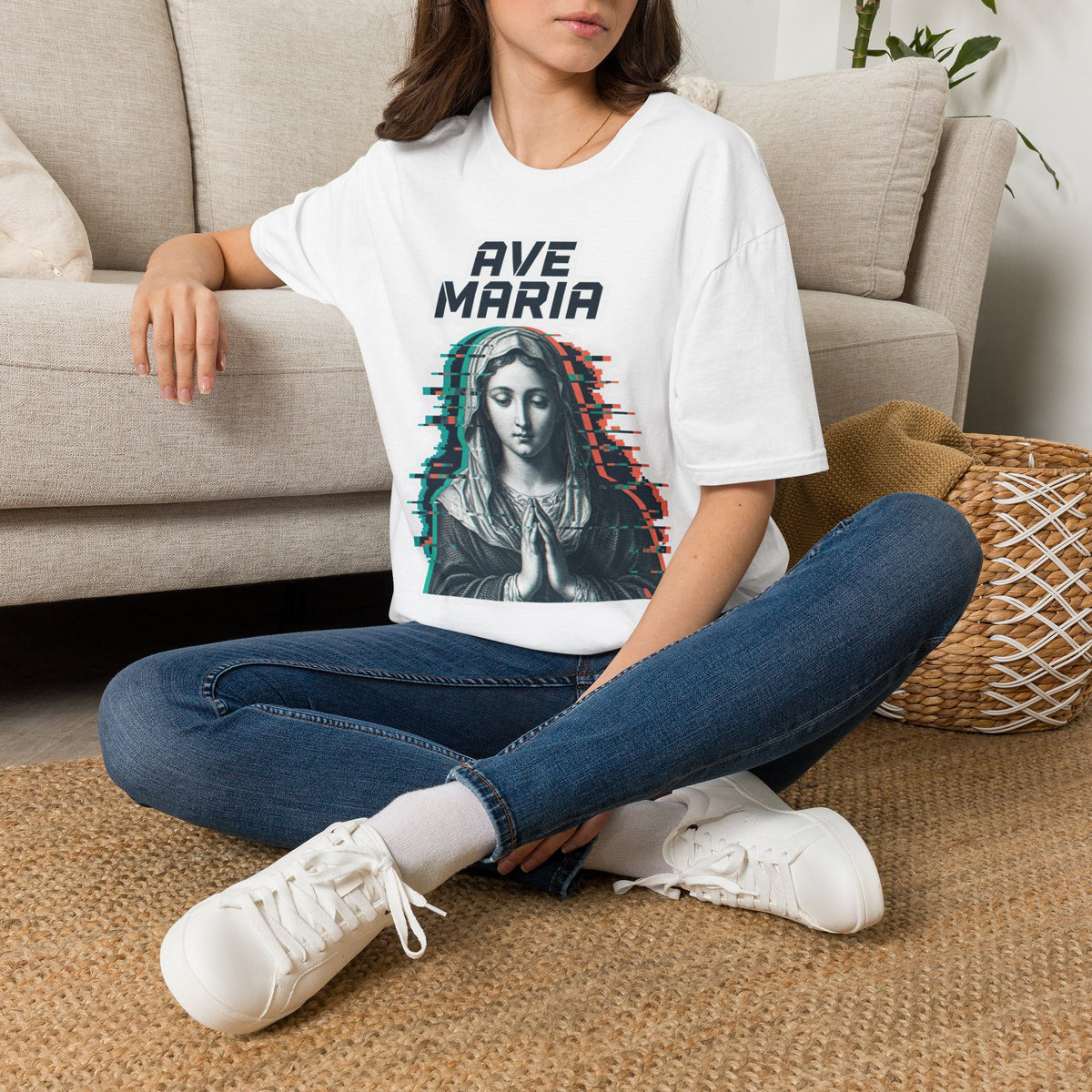 Ave Maria Glitch T-Shirt