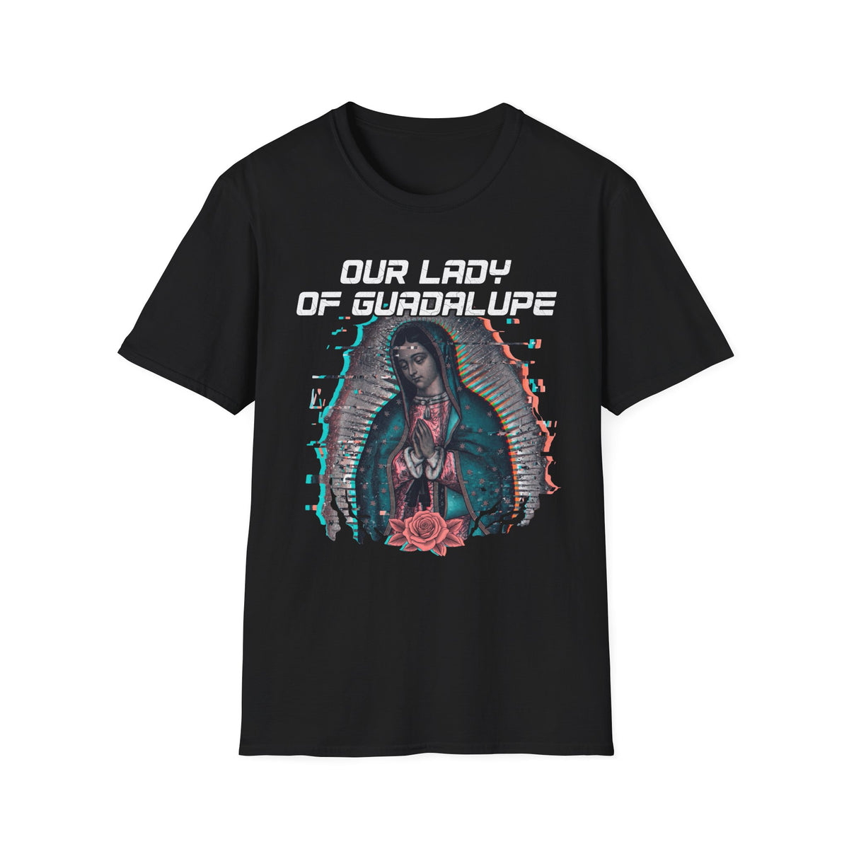 Our Lady of Guadalupe Glitch T-Shirt