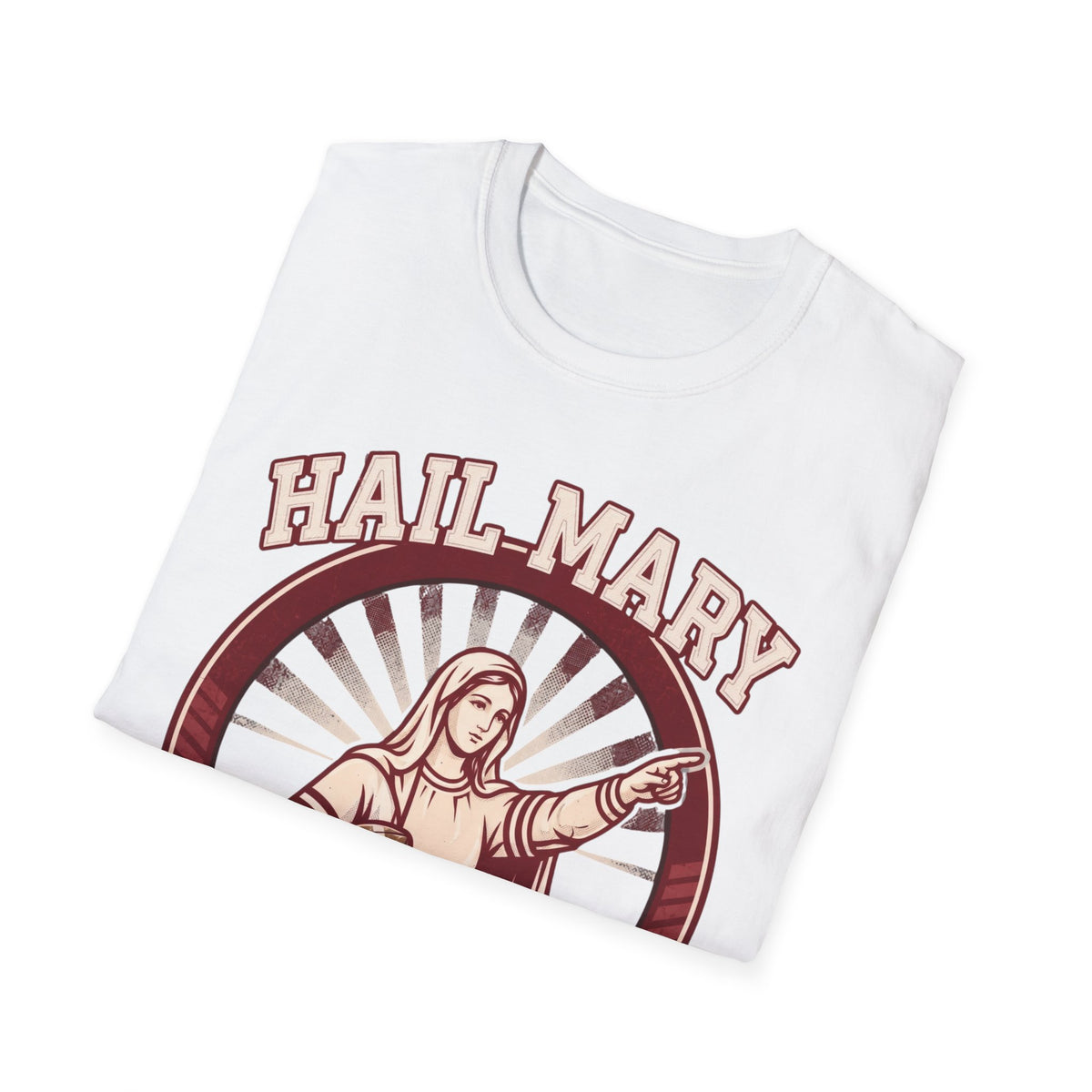 Hail Mary T-Shirt - Red & White