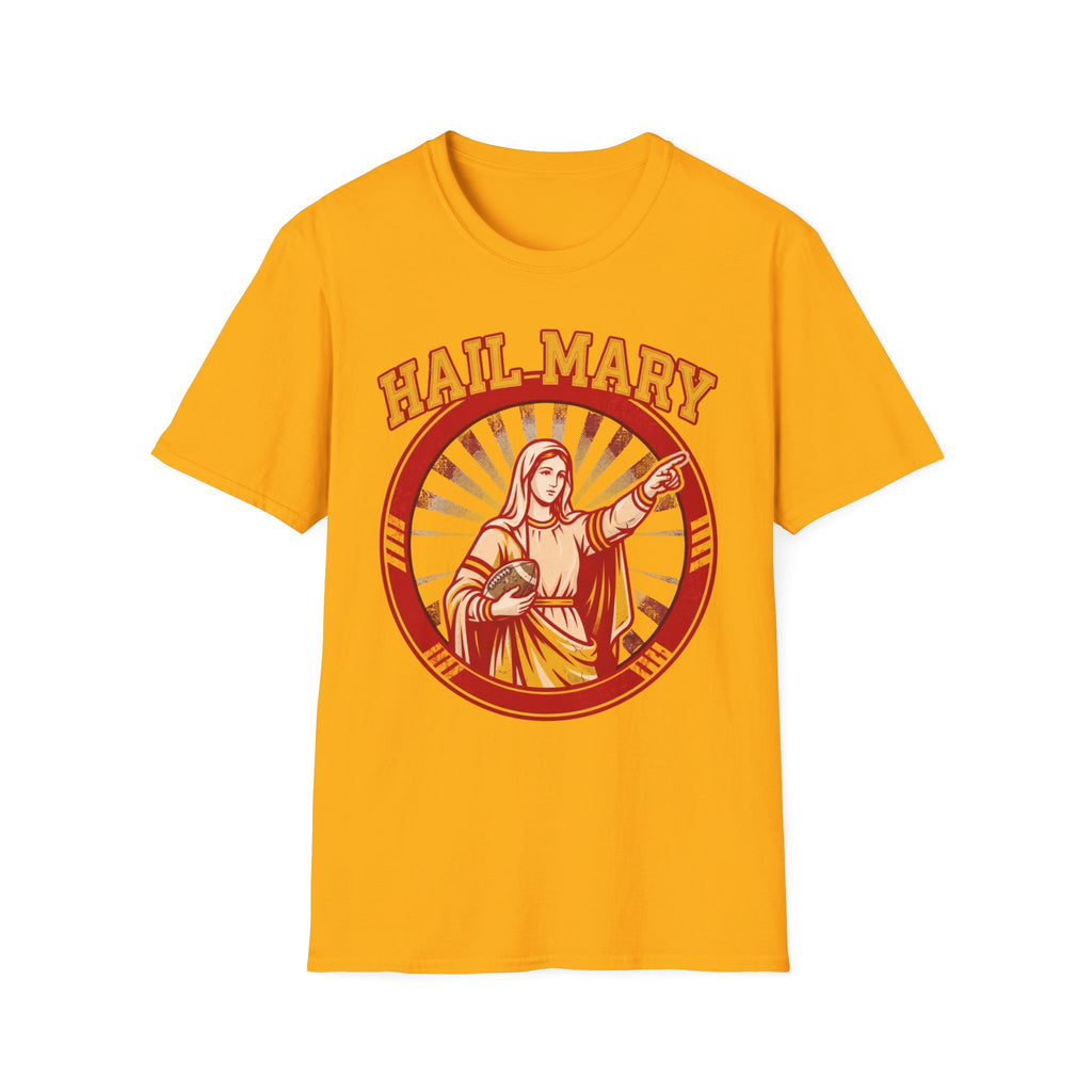 Hail Mary T-Shirt - Red & Gold